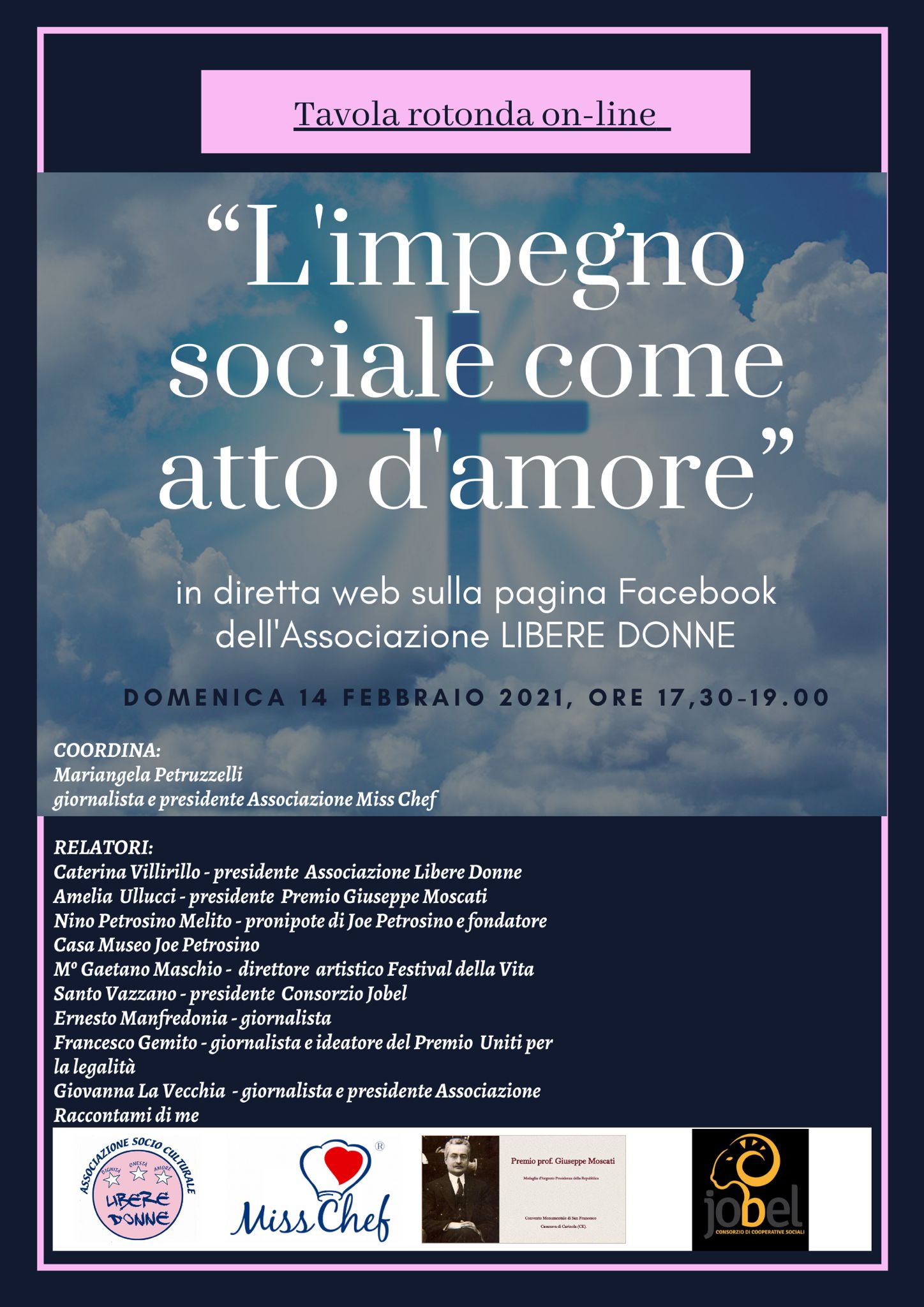 Miss Chef e L’Associazione culturale Libere Donne presentano tavola rotonda “L’impegno sociale come atto d’amore”