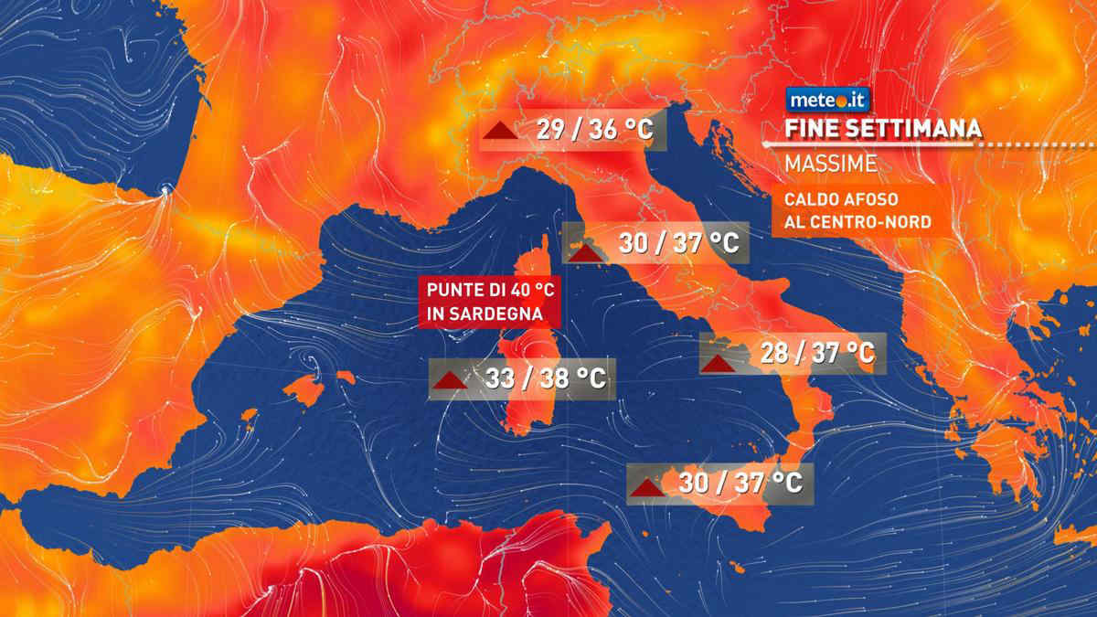 Caldo: torna caldo nel weekend